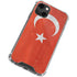 Turkish Flag Distressed iPhone 15 Plus Clear Case